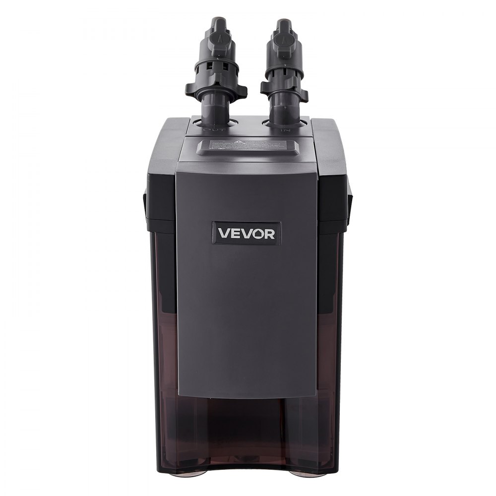 VEVOR 162.7GPH Canister Filter, 3-Stage External Aquarium Filter with Powerful Pump, Water Circulation Cleaning Machine with Media for Large Fish Tanks and Aquariums Up to 100 Gallons, for Freshwater