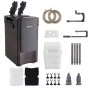VEVOR 162.7GPH Canister Filter, 3-Stage External Aquarium Filter with Powerful Pump, Water Circulation Cleaning Machine with Media for Large Fish Tanks and Aquariums Up to 100 Gallons, for Freshwater