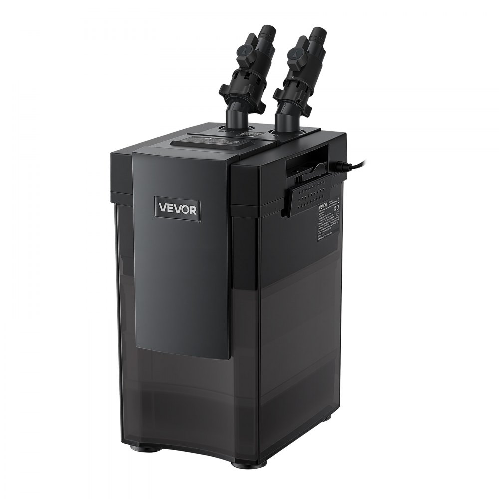 VEVOR Canister Filter 314 GPH 3-Stage External Aquarium Filter Copper Motor, for Fish Tanks, Aquariums, Adjustable Flow, Leak Protection, Powerful Water Circulation Cleaning Machine, Quite Operation