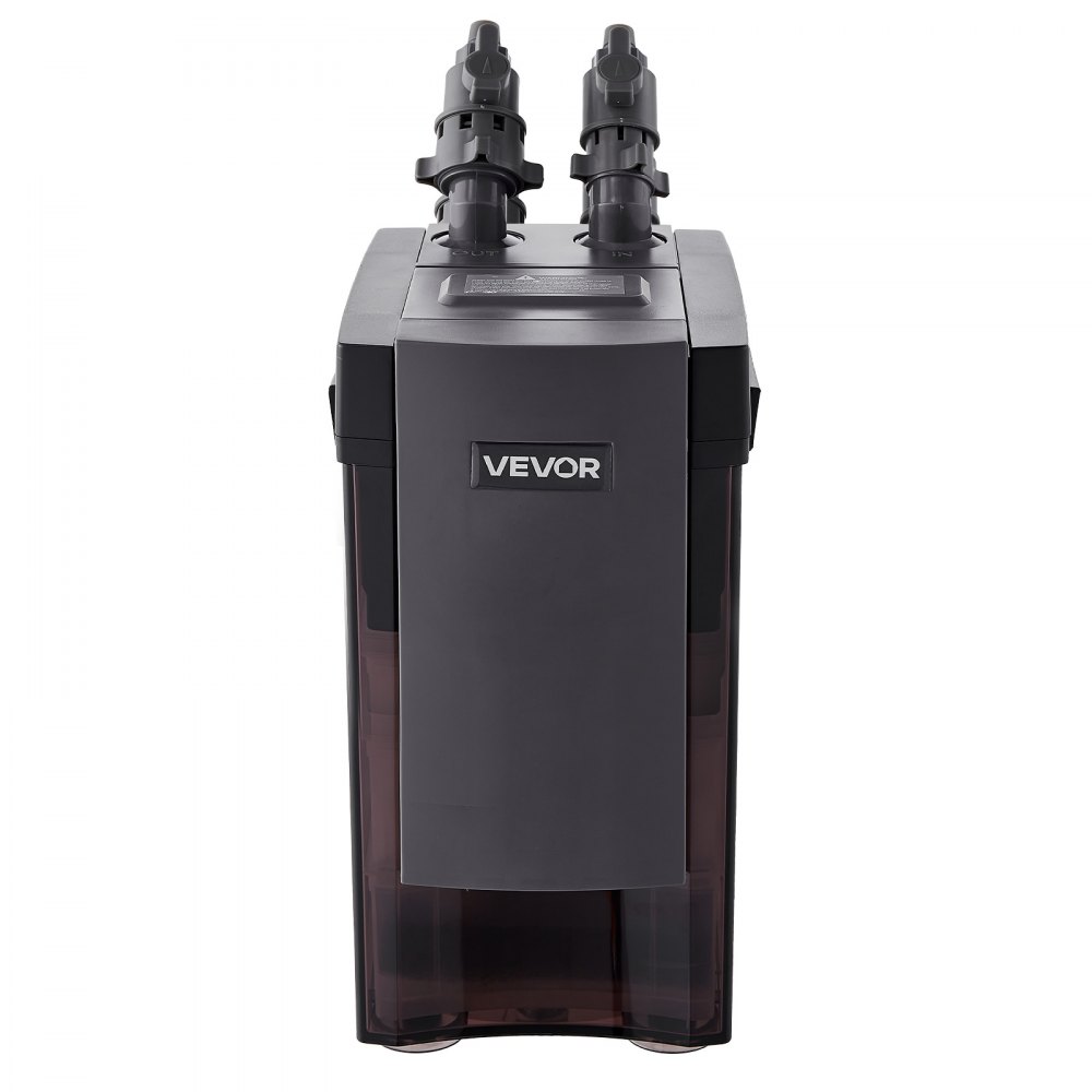 VEVOR 396GPH Canister Filter, 4-Stage External Aquarium Filter with Powerful Pump, Water Circulation Cleaning Machine with Media for Large Fish Tanks and Aquariums Up to 125 Gallons, for Freshwater