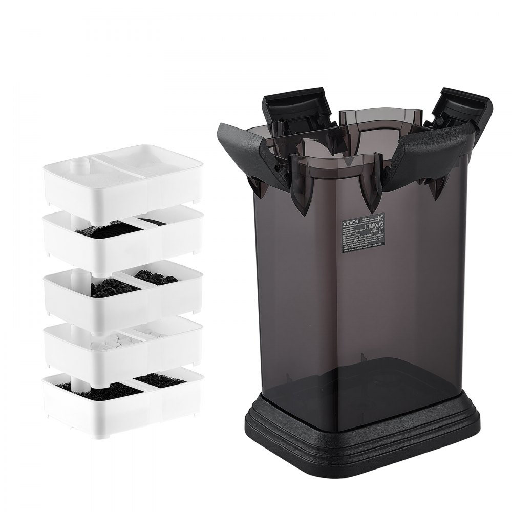 VEVOR Canister Filter 793 GPH 5-Stage External Aquarium Filter Copper Motor, for Fish Tanks, Aquariums, Adjustable Flow, Leak Protection, Powerful Water Circulation Cleaning Machine, Quite Operation