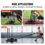 VEVOR Weight Training Sled, Pull Push Power Sled, Fitness Strength Resistance Training, Steel Workout Equipment for Athletic Exercise & Speed Improvement, Suitable for 5 cm Weight Plate, Black
