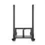 Trineo de pesas VEVOR, trineo de potencia de acero, trineo de entrenamiento de fuerza para mejorar la velocidad en ejercicios atléticos, equipo de entrenamiento con asa, compatible con discos de pesas de 1,27 cm, color negro