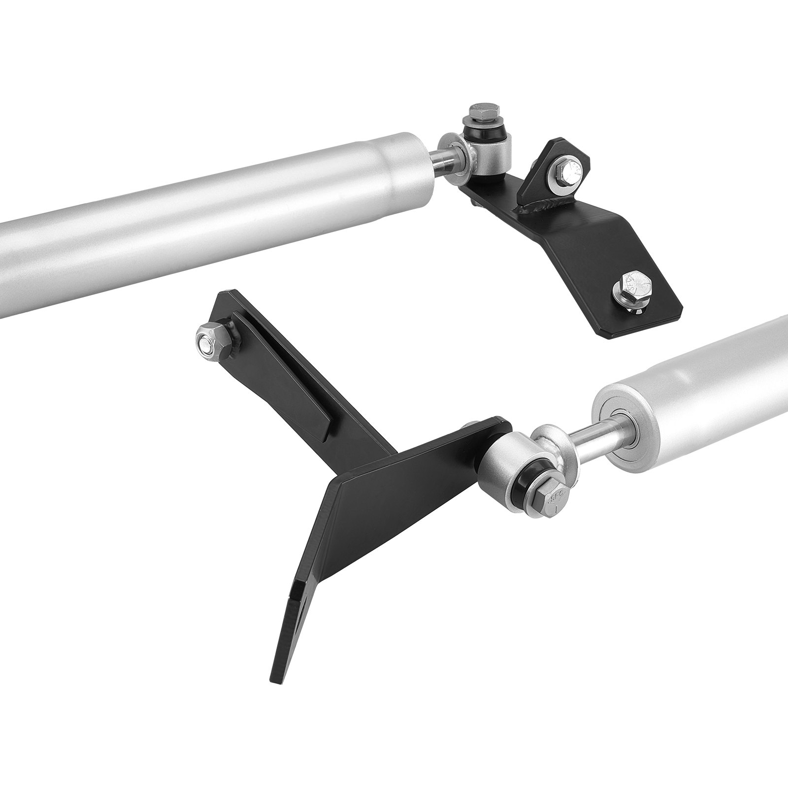 VEVOR Dual Steering Stabilizer, for 2003-2012 Dodge Ram 2500/3500 4WD, Dual Steering Stabilizer Kit Fits with 2 Inches of Suspension Lift or Higher, Enhanced Control & Reduced Vibration, Easy Install