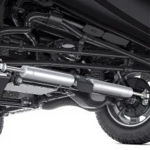 VEVOR Dual Steering Stabilizer, for 2007-2018 Jeep Wrangler JK, Dual Steering Stabilizer Kit Fits with 2 Inches of Suspension Lift or Higher, Enhanced Control & Reduced Vibration, Easy Installation