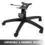 VEVOR Swivel Chair Base 28 Inch, Office Chair Replacement Base 320 Pounds, Office Chair Base 5 Inch Stroke Length, Replacement Chair Base with Bottom Plate Base Cylinder and 5 Casters