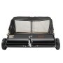 VEVOR Tow Behind Lawn Sweeper 44 inch, 25 cu. ft Large Capacity Heavy Duty Leaf & Grass Collector with Adjustable Sweeping Height, Dumping Rope Design for Picking Up Debris and Grass