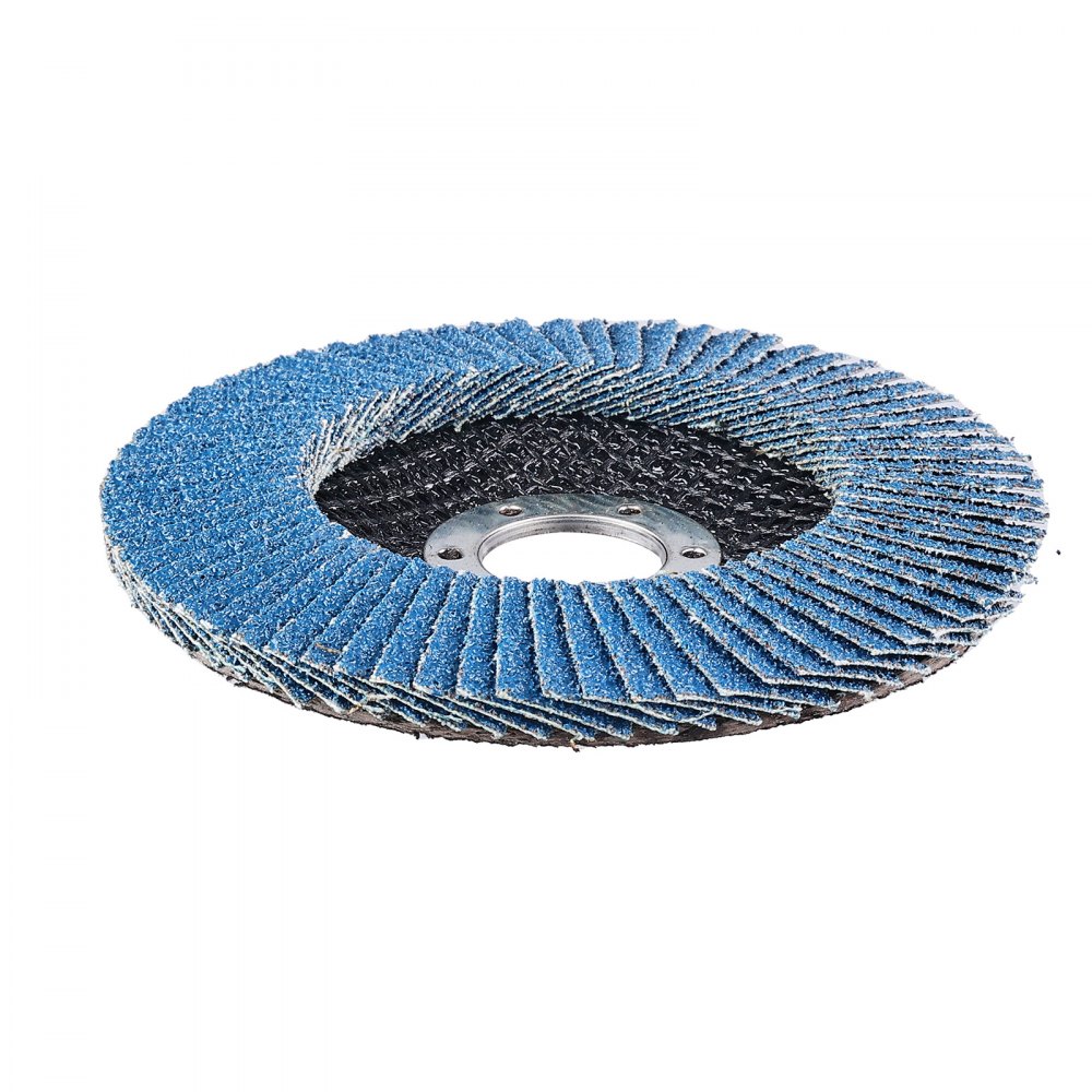 VEVOR Flap Discs 40 Grit, 4-1/2" x 7/8" Flap Discs for Angle Grinder, Type 29 Zirconia Flap Sanding Disc, Bevel Type Abrasive Grinding Wheels for Deburring, Rust Removal, Sanding, Finishing (10 Pack)