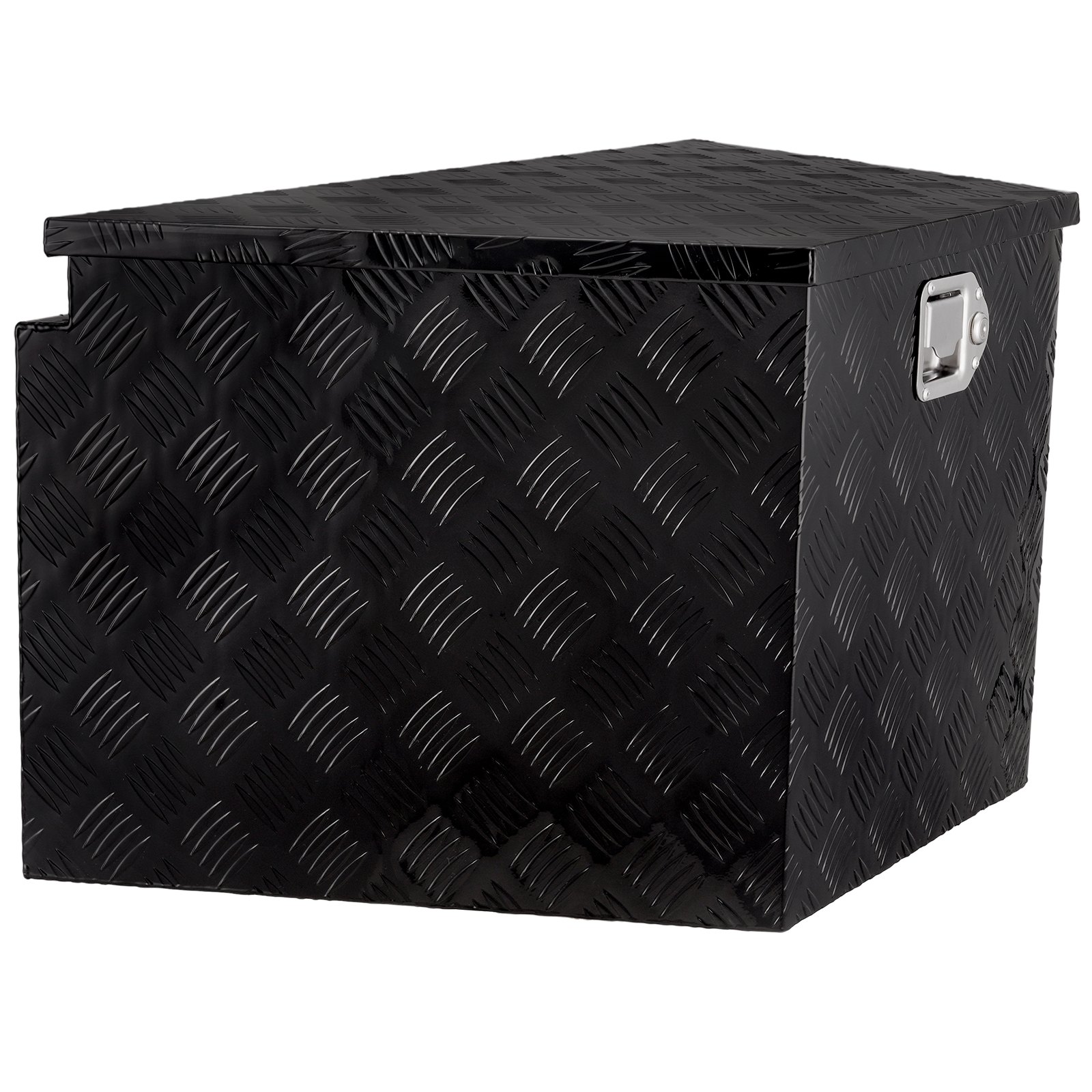 VEVOR Trailer Tongue Box, Aluminum Alloy Diamond Plate Tongue Box Tool Chest, Heavy Duty Trailer Box Storage with Lock and Keys, Utility Trailer Tongue Box for Pickup Truck, RV, Trailer