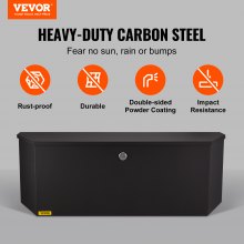 VEVOR Trailer Tongue Tool Storage Box 36 x 12 x 12 inch Carbon Steel + Lock Keys
