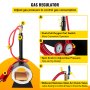 VEVOR Propane Knife Forge, Farrier Furnace with Dual Burners, Portable Oval Metal Forge with an Open Structure, Large Capacity, for Blacksmithing, Knife Making, Forging Tools and Equipment