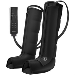 VEVOR Leg Compression Massager 6 Modes Air Compression Full Leg Massager, For Daily Relaxation, 9 Massage Intensities, 360° Coverage, Auto Shut-Off Timer, with Portable Storage Bag and Power Adapter
