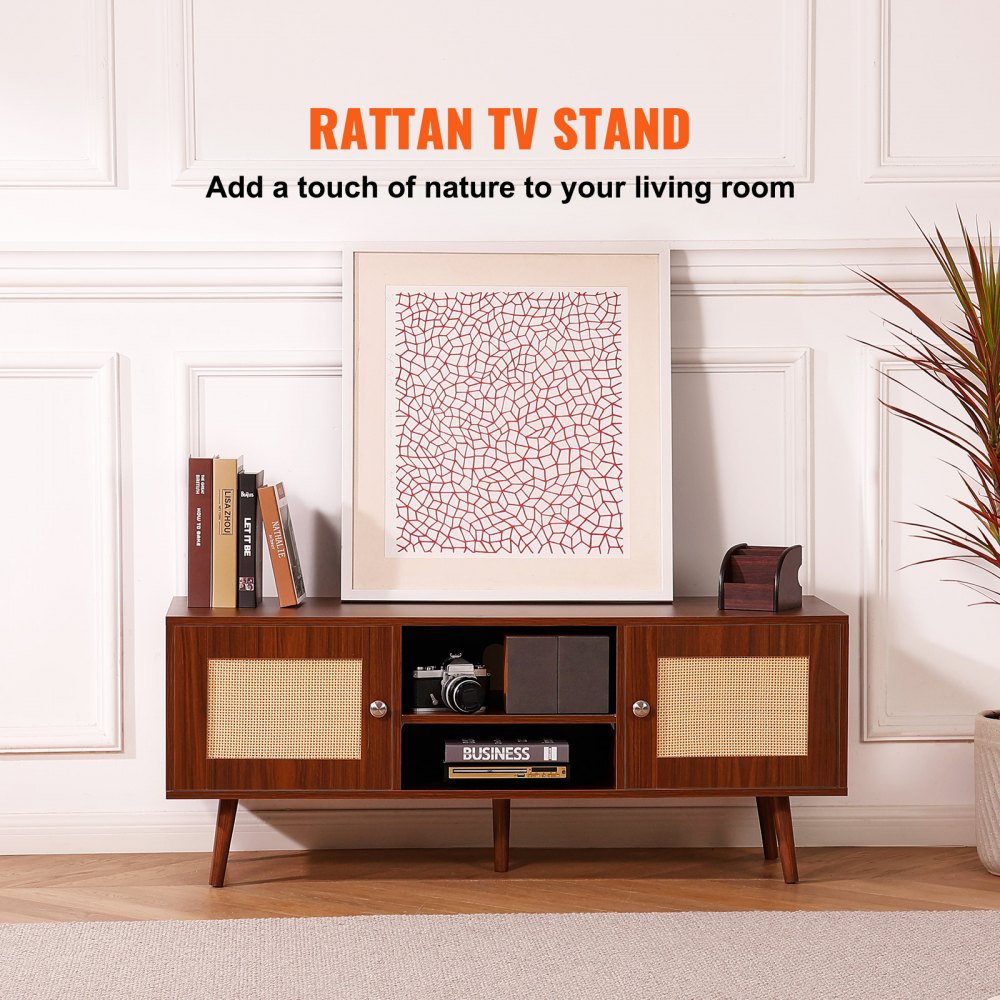 rattan tv cabinet
