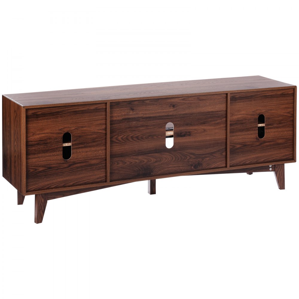VEVOR Rattan TV Stand 191cm TV Boho TV Cabinet TV Cabinet Walnut