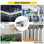 VEVOR Manual Round Bottle Labeling Machine Label Applicator 10-30pcs/min White
