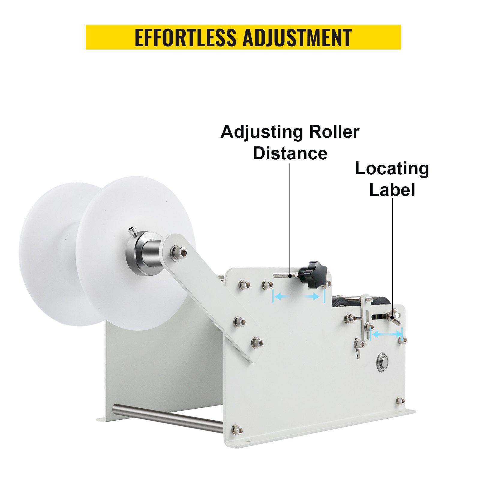 VEVOR Manual Round Bottle Labeling Machine Label Applicator 10-30pcs/min White