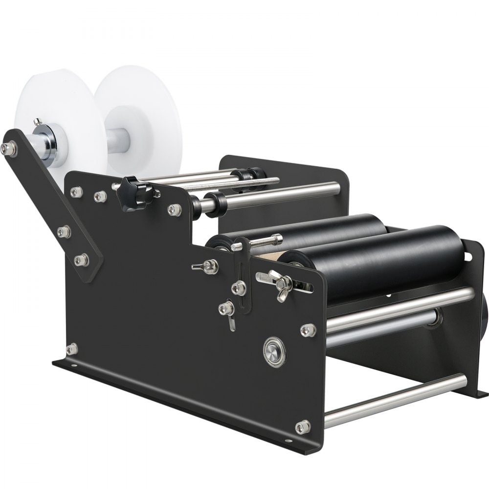 VEVOR Manual Round Bottle Labeling Machine Label Applicator 10-30pcs/min Black