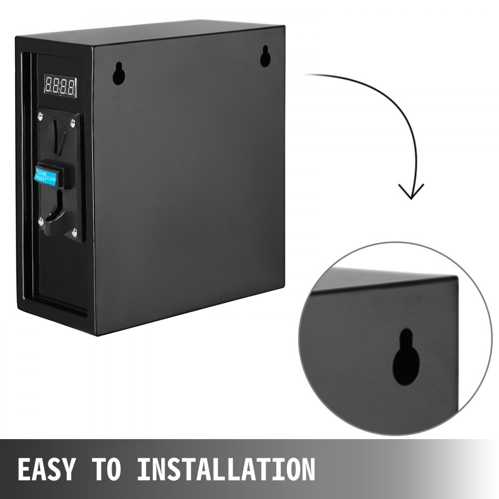VEVOR Coin Operated Timer Control Power Supply Box Coin Acceptor Programmable Control Coin Acceptor Multi Coin Selector for Vending Machine Electronicial Device, 110V