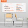 VEVOR Rattan Chairs, Set of 4, Mid Century Modern Dining Chair, Upholstered Velvet Accent Chair with Rattan Back, Retro Dining Room Kitchen Chair for Living Room, Bedroom, Reading Room, Office, White