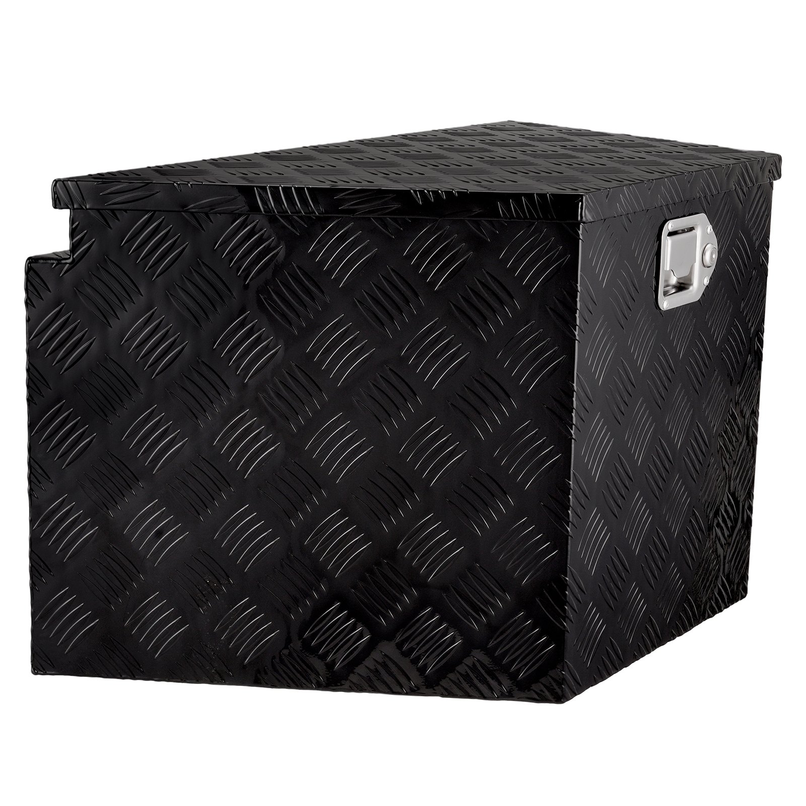 VEVOR Trailer Tongue Box, Aluminum Alloy Diamond Plate Tongue Box Tool Chest, Heavy Duty Trailer Box Storage with Lock and Keys, Utility Trailer Tongue Box for Pickup Truck, RV, 99.06cmx41.91 cmx30.48