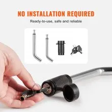 VEVOR Trailer Hitch Lock, 5/8-inch & 1/2-inch Diameter, Locking Receiver Pin with Two Keys, Weatherproof Anti-Theft Tow Lockable Pin with Dust, Mud & Gunk Protection, Fits for Truck, Boat, Bike, Car