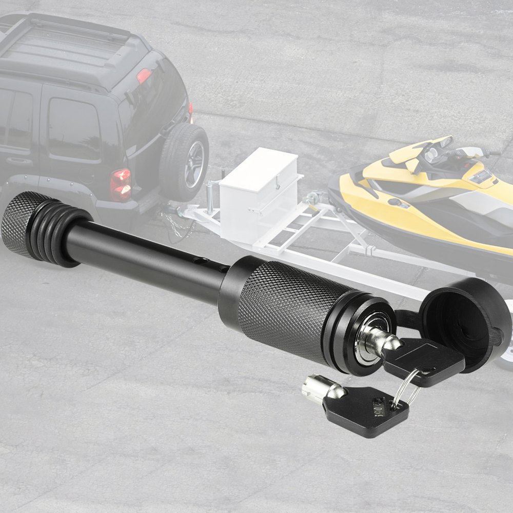 VEVOR Trailer Hitch Lock, 5/8-inch Diameter, Locking Receiver Pin with 2 Keys and 4 O-Rings, Weatherproof Anti-Theft Tow Lockable Pin with Dust, Mud & Gunk Protection, Fits for Truck, Boat, Bike, Car