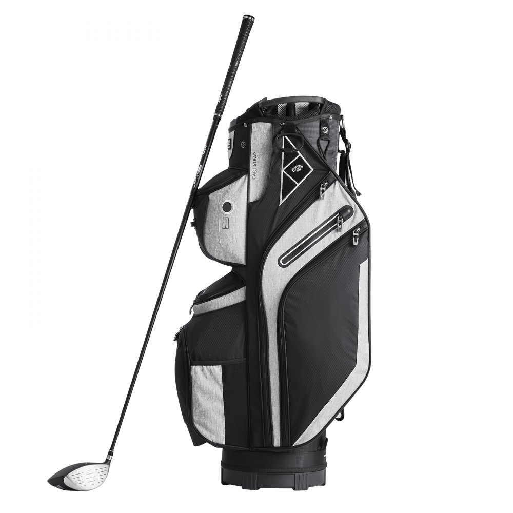 VEVOR Golf Cart Bag with 14 Way Organizer Divider Top, 36” 13 Pockets Premium Cart Bag, Durable Golf Bags with Handles & Dust Cover & Detachable Straps for Men & Women, Black Color-Block