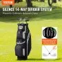 VEVOR 36” Golf Cart Bag 14 Way Organizer Divider Top Multiple Pockets Pick Color