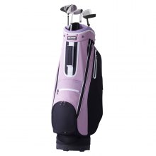 VEVOR Golf Cart Bag with 14 Way Organizer Divider Top, 36” Multiple Pockets Premium Cart Bag, Durable Golf Bags with Handles & Dust Cover & Detachable Strap for Men & Women, Black Purple