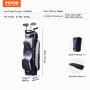 VEVOR golf cart bag ls-92165, nylon, 5.7 lbs, 16.9"x12.6"x35.8", dust protector, shoulder strap.