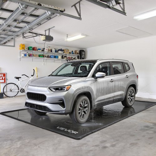 Tapis De Garage épais 8,5x20 Pieds – Protection Sol Antidérapante, PVC Gris, Résistant à L'abrasion