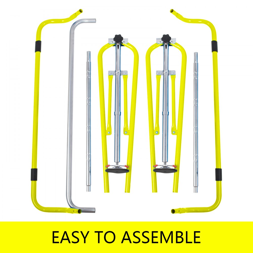 VEVOR Gymnastics Bar ?Yellow Gymnastics Bars, Kids Kip Training Bars for Home, Folding Horizontal Bars with Adjustable Height, Practice Bar Gymnastic for Kid, Child, Girls, Boys at Home