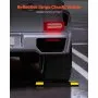 VEVOR Parking Stopper, 446 mm 2 Pcs Heavy Duty Parking Aid for Garage, PP Curb Garage Floor Stopper with Reflective Strips, Vehicles Gadgets for Cars Vans Trucks Tire Wheel Guide Block Stops Bumpers
