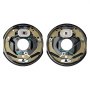 VEVOR Electric Trailer Brake Assembly, 10" x 2-1/4", 1 Pair Self-Adjusting Electric Brakes Kit for 3500 lbs Axle, 4-Hole Mounting, Backing Plates for Brake System Part Replacement (1 Right + 1 Left)