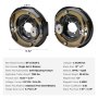 VEVOR Electric Trailer Brake Assembly, 12" x 2", 1 Pair Self-Adjusting Electric Brakes Kit for 7000 lbs Axle, 5-Hole Mounting, Backing Plates for Braking System Part Replacement (1 Right + 1 Left)
