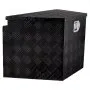 VEVOR Trailer Tongue Box, Aluminum Alloy Diamond Plate Tongue Box Tool Chest, Heavy Duty Trailer Box Storage with Lock and Keys, for Pickup Truck, RV, Trailer, 737 x 410 x 460 mm