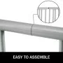 VEVOR 10 Holders Floor Bike Rack, 59" Length All-Steel Grid Bike Rack, 10-Bike Capacity Dual-Side Storage Stand for Garages Streets Yards Bike Events