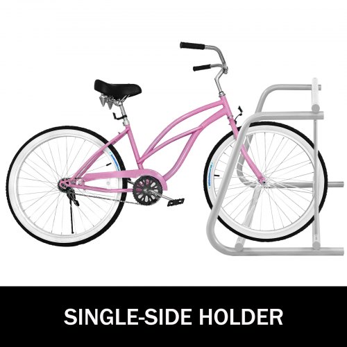 VEVOR 111" Length Floor Bike Rack, 9 Holders All-Steel Grid Bike Rack, Single-Side Storage Stand for Garages Streets Yards