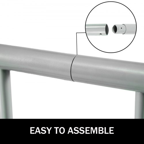 VEVOR 111" Length Floor Bike Rack, 9 Holders All-Steel Grid Bike Rack, Single-Side Storage Stand for Garages Streets Yards