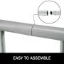 VEVOR 111" Length Floor Bike Rack, 9 Holders All-Steel Grid Bike Rack, Single-Side Storage Stand for Garages Streets Yards
