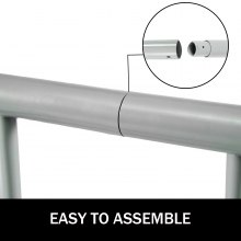 VEVOR Floor Bike Rack, 9 Holders All-Steel Grid Bike Rack, 111" Length Single-Side Storage Stand, Sturdy Base and Used for Outside Occasions, Schools, Garages, Front Yards, Backyards, Bike Events