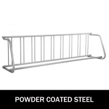 VEVOR 111" Length Floor Bike Rack, 9 Holders All-Steel Grid Bike Rack, Single-Side Storage Stand for Garages Streets Yards