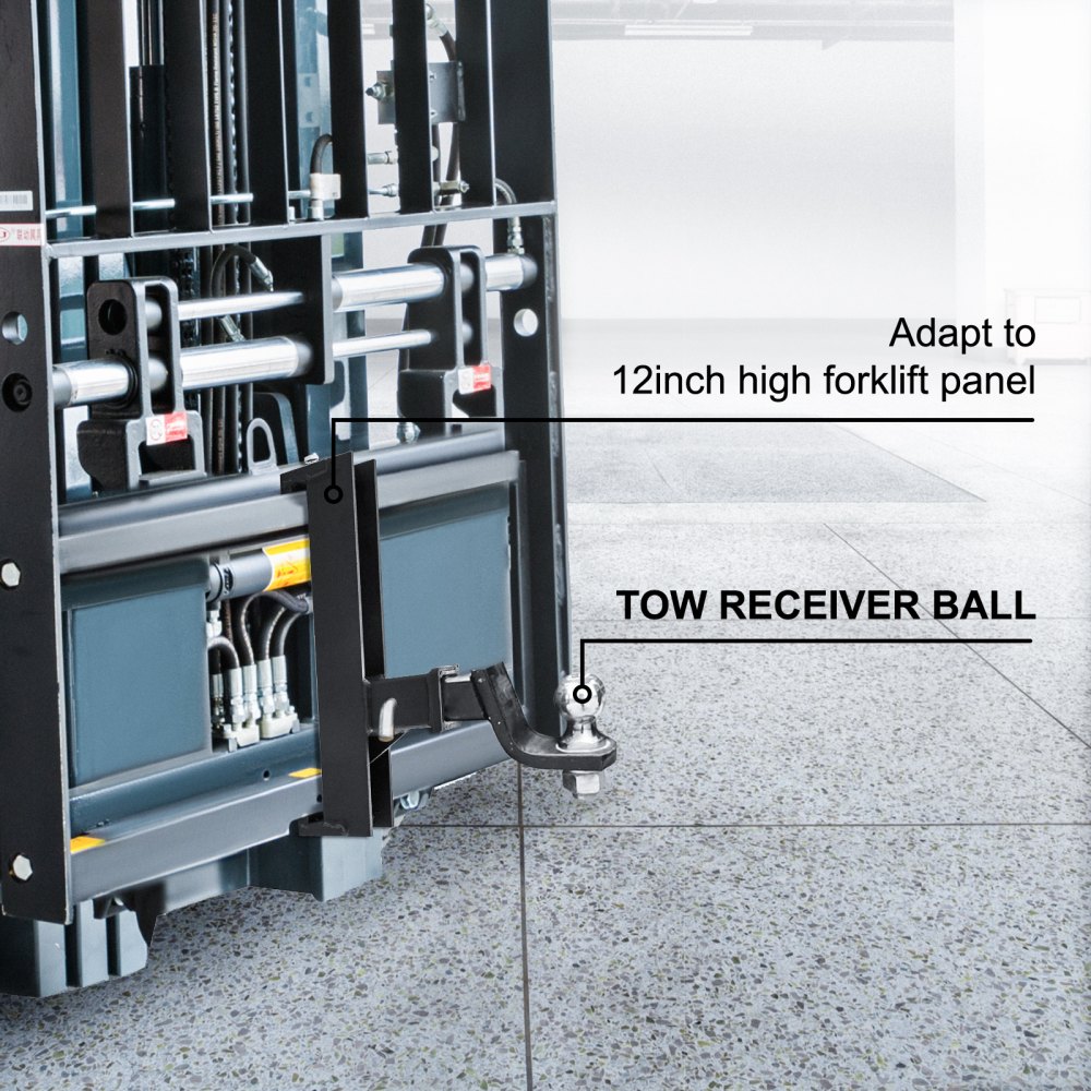 VEVOR Heavy Duty Trailer Hitch Receiver 2 Inch Forklift Skid Steer Adapter forklift panel
