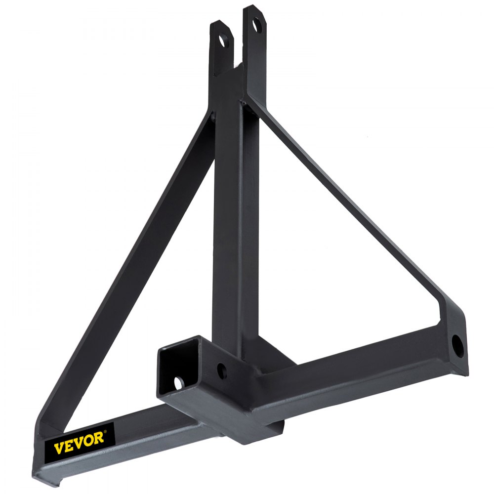 VEVOR 3 Point 2 Inch Universal Trailer Hitch Heavy Duty Receiver Hitch Category 1 Tractor Attachments Tow Hitch with 5000lbs Towing Capacity Black