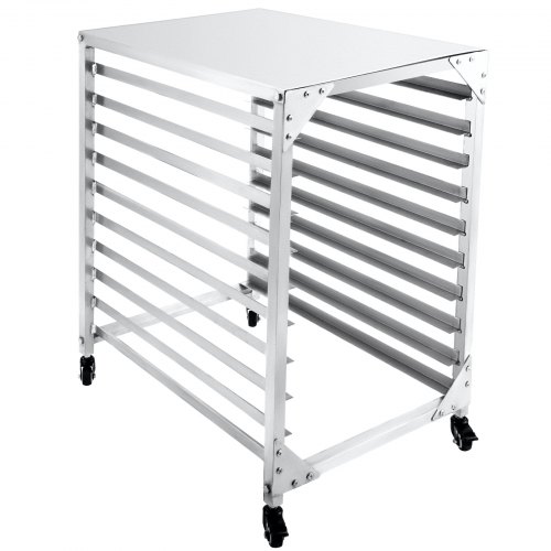 VEVOR Panadería Rack Pan Pan Rack 10 niveles 20.5 "Lx26" Wx39 "H Aluminio Cocina Panadería Refrigeración Rack con cubierta