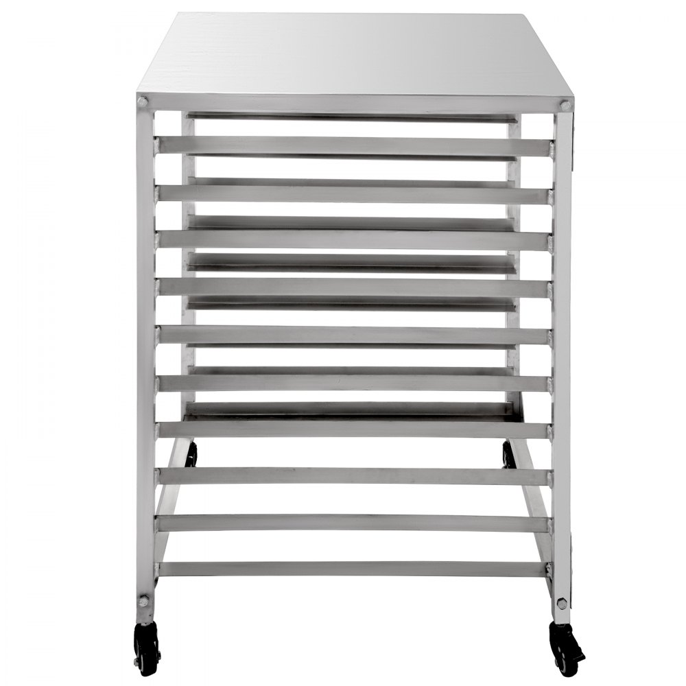 VEVOR Bakery Rack Bun Pan Rack 10-Tier 20.5"Lx26"Wx39"H Aluminum Kitchen Bakery Cooling Rack w/ Cover