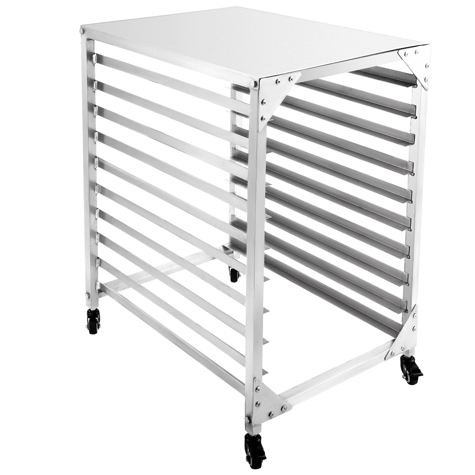 VEVOR Bakery Rack Bun Pan Rack 10-Tier 20.5"Lx26"Wx39"H Aluminum Kitchen Bakery Cooling Rack w/ Cover