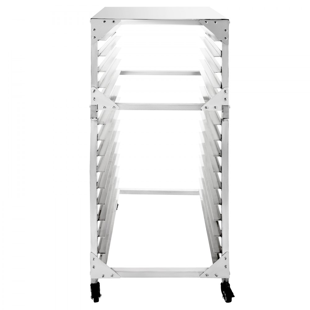 Bun Pan Rack Bakery Rack 15-Tier Aluminum Kitchen Bakery Cooling Rack w/ Cover