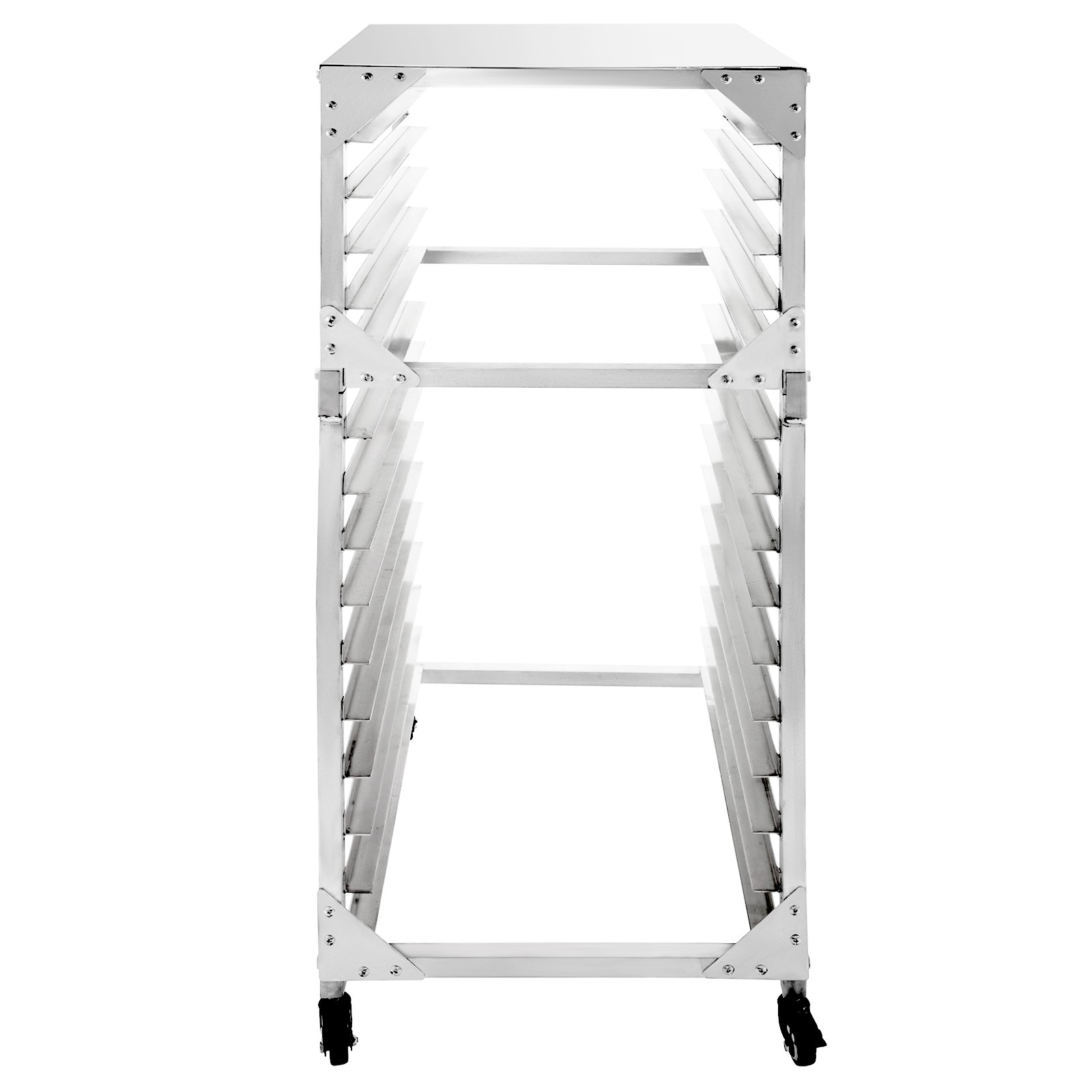 Bun Pan Rack Bakery Rack 15-Tier Aluminum Kitchen Bakery Cooling Rack w/ Cover