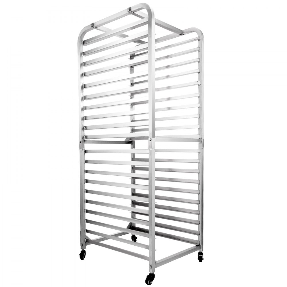 VEVOR 20-Tier Bakery Rack Bun Pan Rack 26" Lx20 Wx69 H Aluminum Commercial & Home Kitchen Cooling Rack